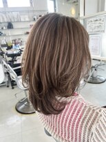 ラ ルーナ アレックス 神戸北町店(la luna alex)&nbsp;ミディアムレイヤー×ハイライトカラー
