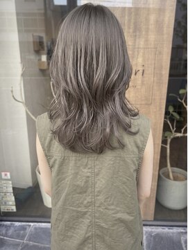 ニコリヘアワークス(nicori hair works) ミディアム×ソフトアッシュ3