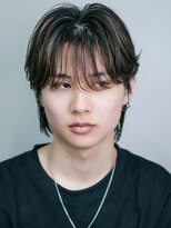 セプト 博多(SEPT.)&nbsp;ラウンドマッシュ ハイライト 毛流れパーマ ウルフ 20代
