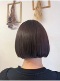 こっくり深みブラウン　×　ミニボブ