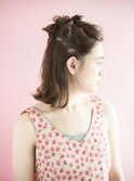 【THREEbyKEEP、尾山台関谷】ハーフアップ、ヘアアレンジ