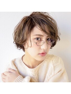 スケッチ(sketcH) 【sketcH.】無造作ショートヘア × まろやかベージュカラー