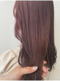 10代20代30代/大人可愛い/艶感ビンクベージュ/ケアブリーチ