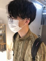 メルト 吉祥寺(melt)&nbsp;《長谷川》前下がりセンターパートスパイラルパーマ刈り上げ