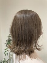 クルール バイ マーブル(COULEUR by Marble)&nbsp;切りっぱなしボブ　ナチュラルベージュ　ハイライト