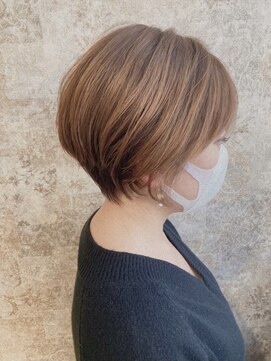 ティエラ 西新店(TIERRA) 大人かわいいミクルティツヤ髪ストレート丸みショートボブ小顔