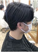 MEN'S HAIR  センターパート　ツイストスパイラル　コンマヘア