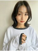 大人可愛い20代30代40代くびれレイヤー×ダークグレージュ