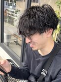 波巻きパーマ