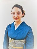 訪問着着つけとヘアセット