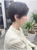 マッシュショート アッシュベージュ