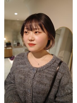 ファンファンバイルー 岐阜(fan fun by Rooo) ボブ　と　インナーカラー