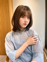ロンドプロフィール 浦和(Lond profil)&nbsp;中川　前髪カット顔まわり似合わせ外ハネくびれレイヤーミディ