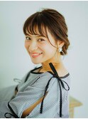 お呼ばれアップスタイル20代/30代/40代/ハレマチ通り