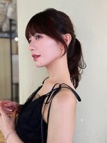 結んでも可愛い顔まわりカット／おくれ毛カット【自由が丘】