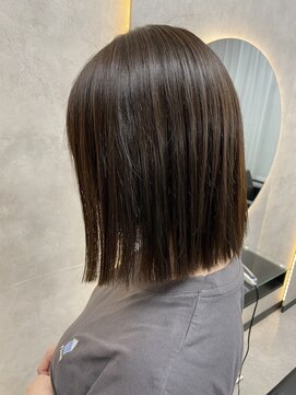 ルノン フィージュ(LUNON fieju) ココアブラウンカラー／髪質改善/切りっぱなしポプ