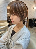 似合わせカットメルティカラー縮毛矯正ショート☆工藤昴錦糸町