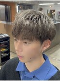 メンズブリーチカラー　ミルクティーグレージュ