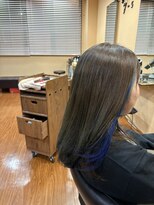 グラップ 本厚木店(gra-up) インナーブルー 縮毛矯正ヘアカラー