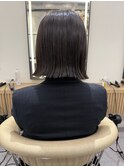 イメチェン　ボブ　外ハネボブ　美髪　ホワイトブロンド　韓国