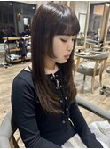 姫カット/サイドバング/レイヤーカット/ミディアムレイヤー