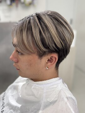バース 梅田中崎町店(BIRTH) メンズハイライトバレイヤージュメッシュ