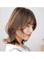 モンド ヘアクリエーション 新栄店(monde hair creation)&nbsp;【monde】外ハネボブ×シースルーバング×ショコラブラウン