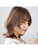【monde】外ハネボブ×シースルーバング×ショコラブラウン