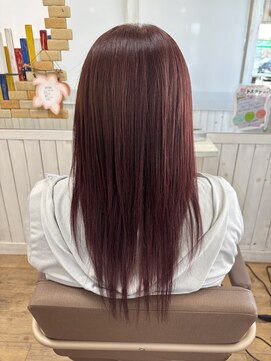 コクア ヘアーデザイン(kokua hair design) シングルカラーのピンク系