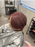 ピンクベージュ/ケアブリーチ/メンズハイトーン