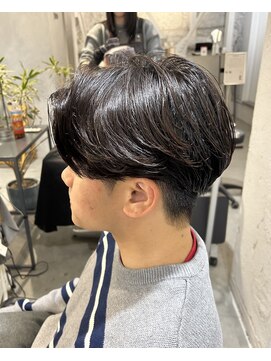 フォト 新宿(foto) センターパート/曲がる縮毛矯正/髪質改善