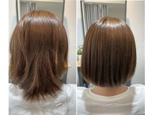 【丸くなる縮毛矯正】のbefore＆after