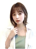 ボブウルフ外国人風カラー韓国ツヤカラー透明感ナチュラルモード
