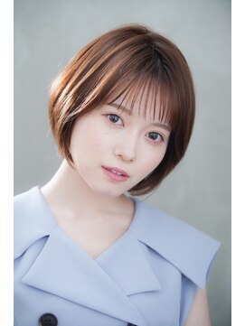 レム 長町店(L.E.M) ショートボブ×透明感ブラウン