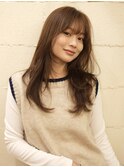 20代大人レイヤーカットカラー