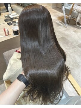 ザックジングウ 表参道(ZACC JINGU) 矢野口の巻ける縮毛矯正×艶カラー【美髪矯正ストレート】