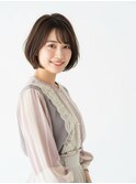 ワンカールボブ/小顔/ベージュ/レイヤー/韓国/ショートボブ/sk31