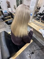 フェーデヘアーデザイン(fede hair design)&nbsp;ミルクティーベージュ/ブロンド/ダブルカラー/ケアブリーチ