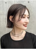 着物ヘア/大人ガーリー/ダークアッシュ/似合わせカット/横浜駅