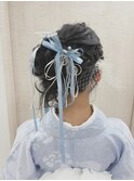 袴アレンジ（サイドアップ）