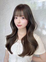 クム(kumu)&nbsp;前髪カット/ヘアセット/レイヤーカット/韓国ヘア/透明感カラー