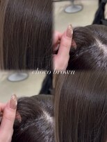 プレア(Pleare SALON&SPA) 福井武生 オリーブブラウン 透明感カラー レイヤーカット
