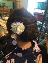 サロンドミルク 原宿(salon de MiLK)&nbsp;【サロンドミルク原宿】浴衣×ボブでもできるアレンジ