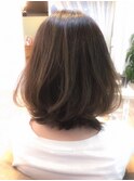 【リアルサロンワーク】シフォンボブ×グレージュ