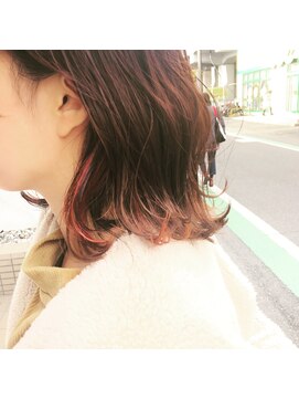 グルグル 下総中山店(GULGUL) ハッシュカット 耳後ろにポイント★イヤリングカラー 下総中山