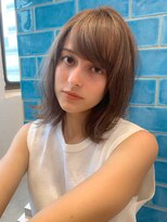 シー バイ ロンド 新宿(Sea by Lond)&nbsp;ミディアムヘアのシアベージュカラー♪新宿