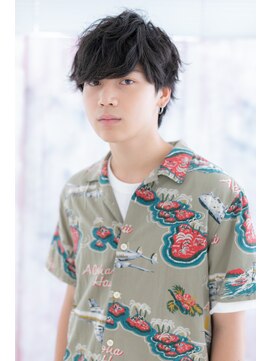 ミック 日暮里店(miq) くせ毛風パーマで無造作感!フェザーマッシュヘアa