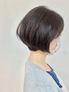 クオリス 上板橋店(QUALIS) 大人かわいい★ 前下がり ショートボブ ナチュラルブラウン ボブ
