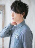≪mod's men≫七三分けニュアンスパーマの抜け感ヘアM