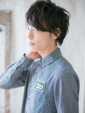 モッズヘア メン 上尾東口店(mod's hair men) ≪mod's men≫七三分けニュアンスパーマの抜け感ヘアM